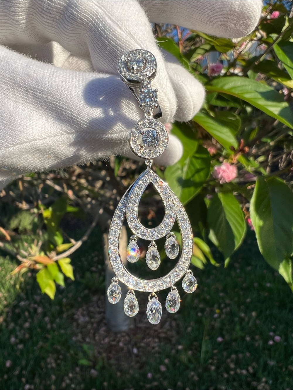 Boucheron ‘Cinna Pampilles’ Briolette Diamond Chandelier Earrings